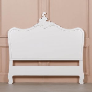 French White 5ft King Size Headboard