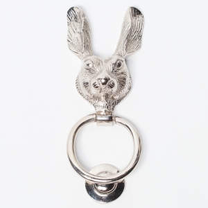 Chrome Rabbit Door Knocker