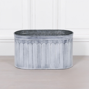 Arched Pattern Metal Planter - Small