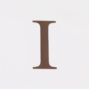 6" Rustic Iron Letter - I