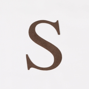 6" Rustic Iron Letter - S