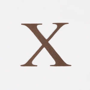 6" Rustic Iron Letter - X