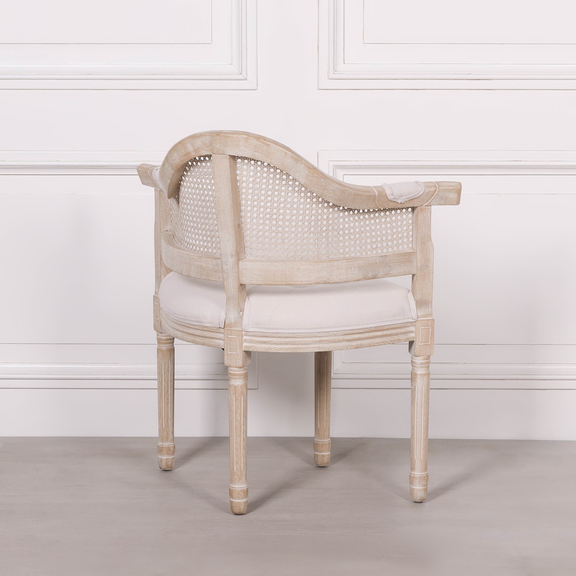 Wooden Louis Upholstered Corner Chair - Image 3