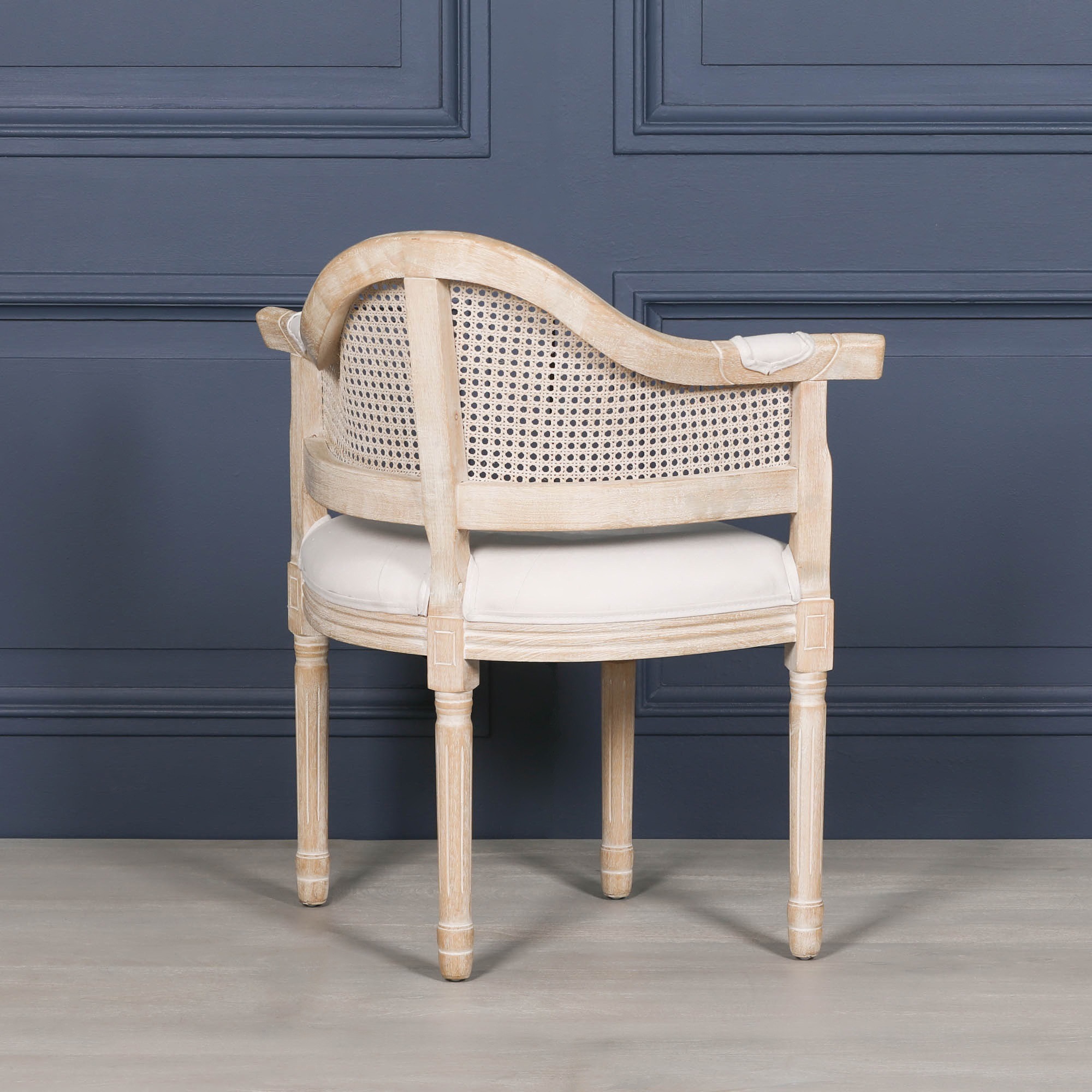 Wooden Louis Upholstered Corner Chair - Image 10