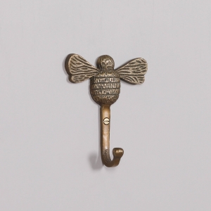 Vintage Brass Style Bee Wall Hook