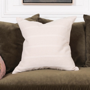 Cotton Stripe Stitching Cushion Cover 55cm