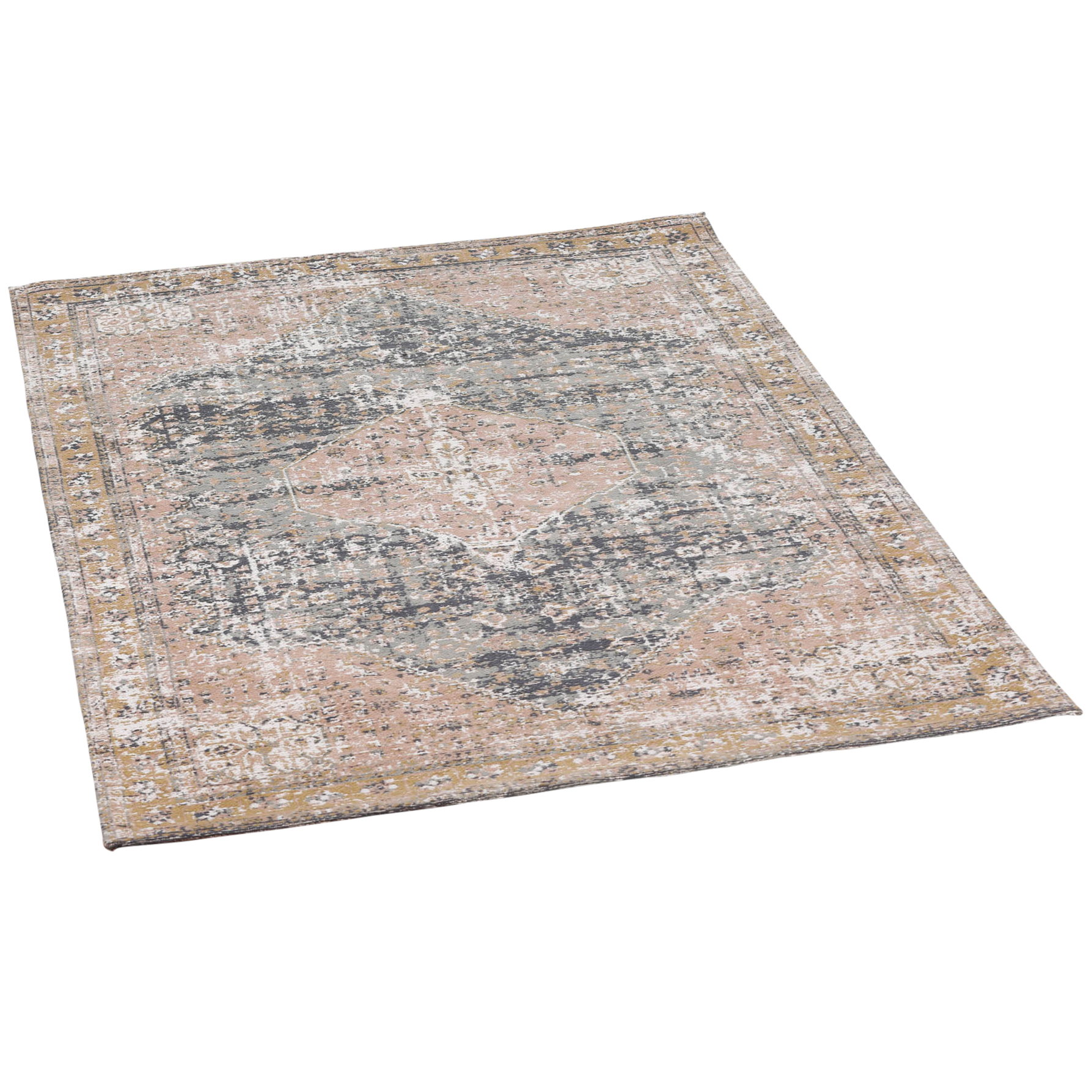 Marine Pink Chenille Washed Rug 170x120cm - Image 6
