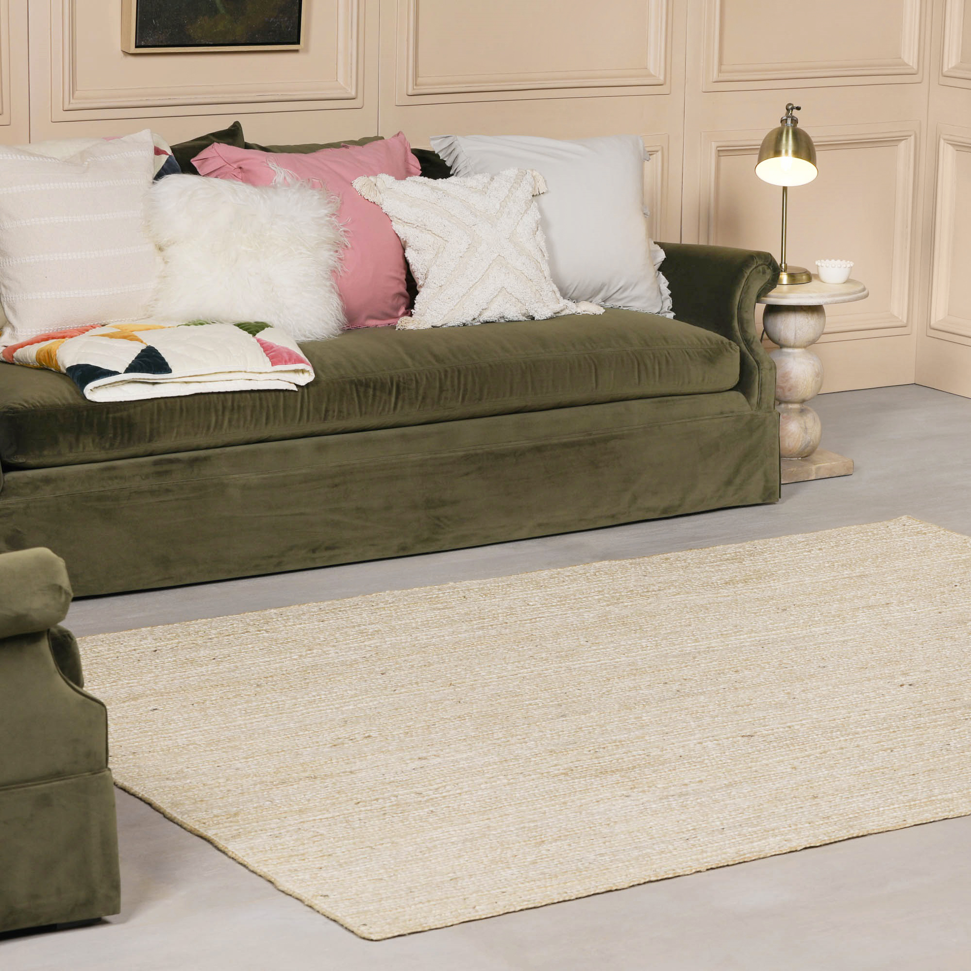 Blanche Jute Weaved Rug 170x120cm - Image 3